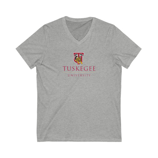 Womens Jersey Short Sleeve V-Neck Tee