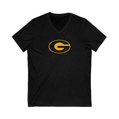 Womens Jersey Short Sleeve V-Neck Tee
