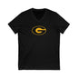 Womens Jersey Short Sleeve V-Neck Tee