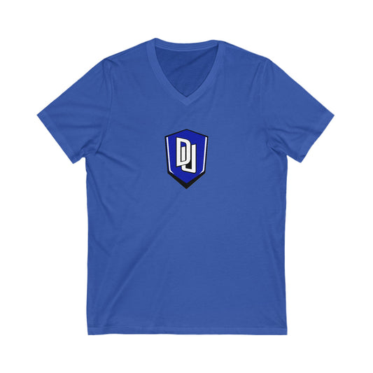 Womens Jersey Short Sleeve V-Neck Tee