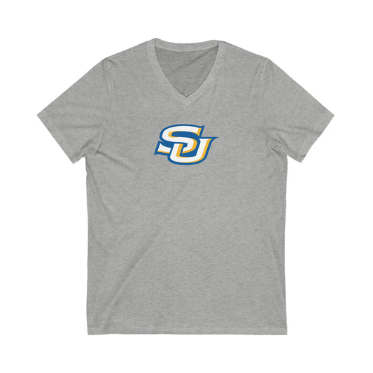 Womens Jersey Short Sleeve V-Neck Tee