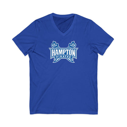 Womens Jersey Short Sleeve V-Neck Tee
