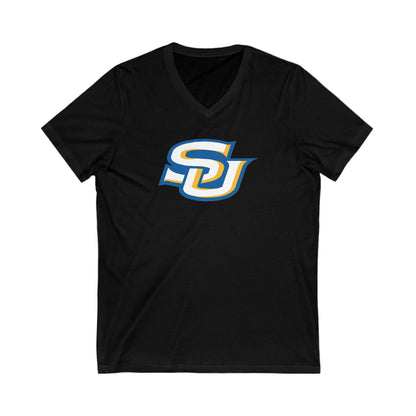 Womens Jersey Short Sleeve V-Neck Tee