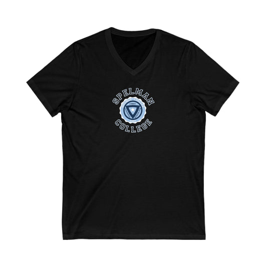 Womens Jersey Short Sleeve V-Neck Tee