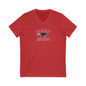 Womens Jersey Short Sleeve V-Neck Tee