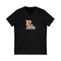 Womens Jersey Short Sleeve V-Neck Tee