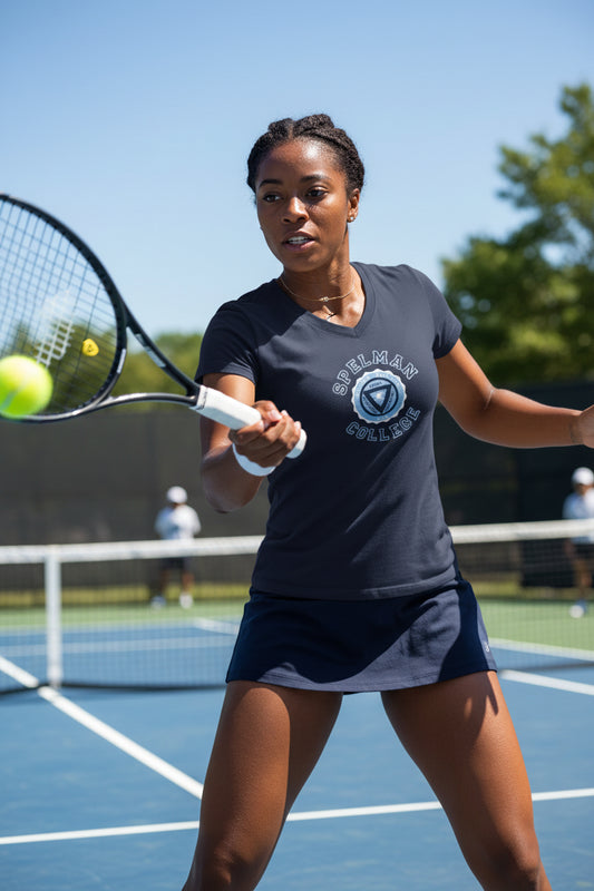 Womens Jersey Short Sleeve V-Neck Tee